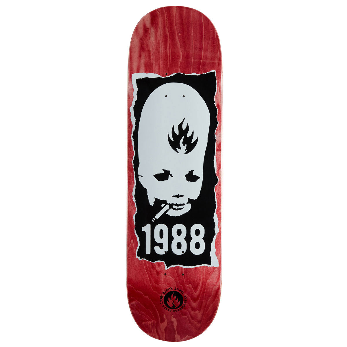 Black Label Thumbhead Torn Skateboard Deck - 9.00