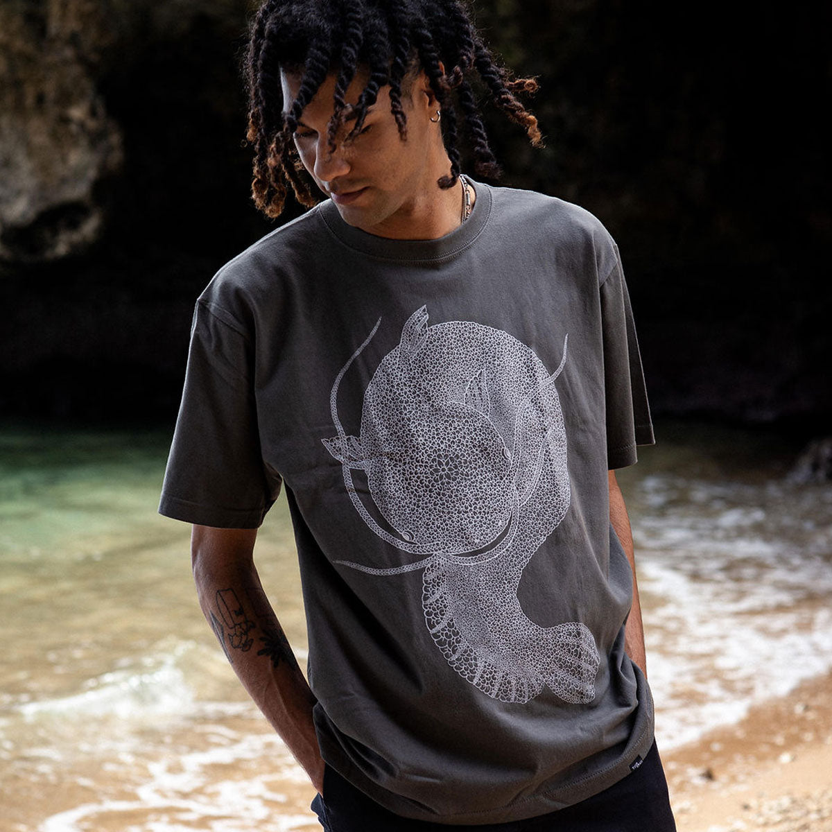 Timescan Namazu T-Shirt - Dark Grey image 4