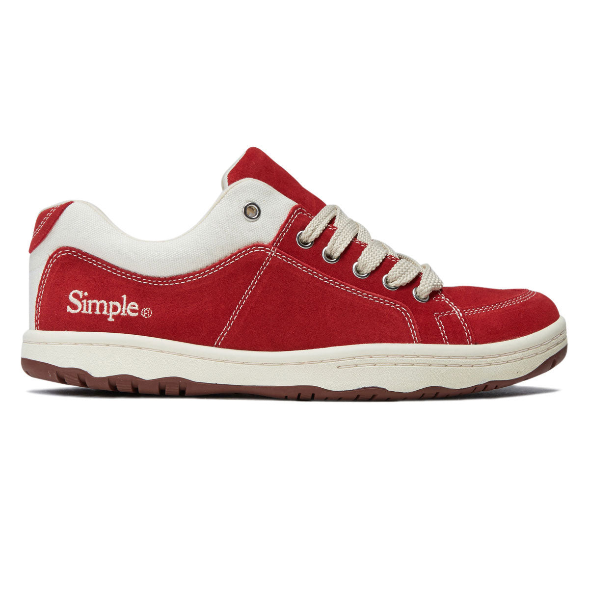 Simple OS Suede Shoes - Cherry image 1