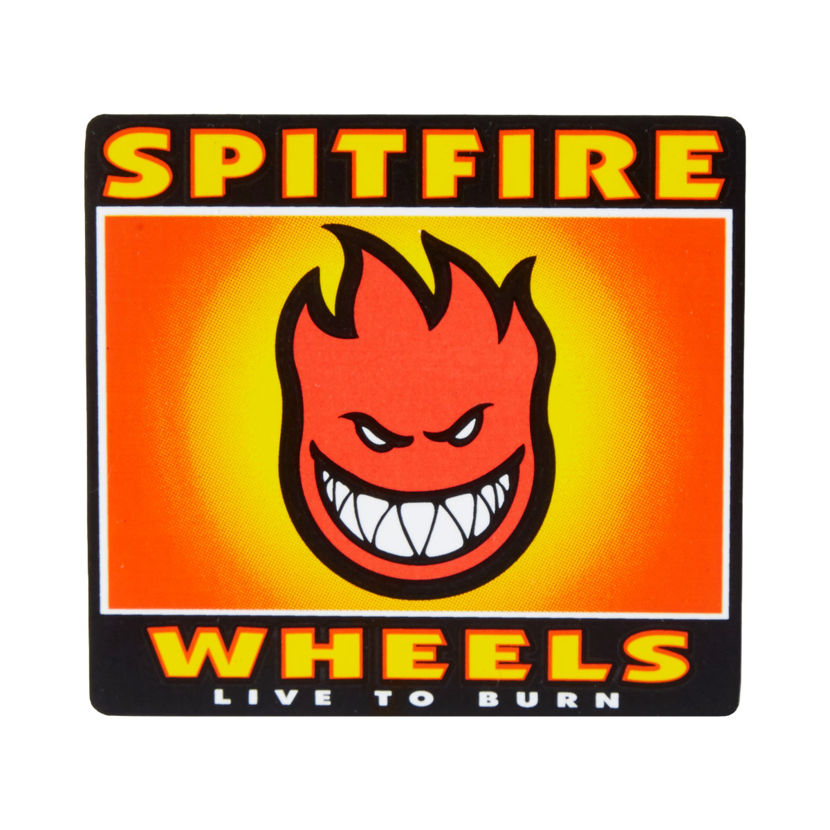 Spitfire Bighead Box SM Sticker - Black image 1
