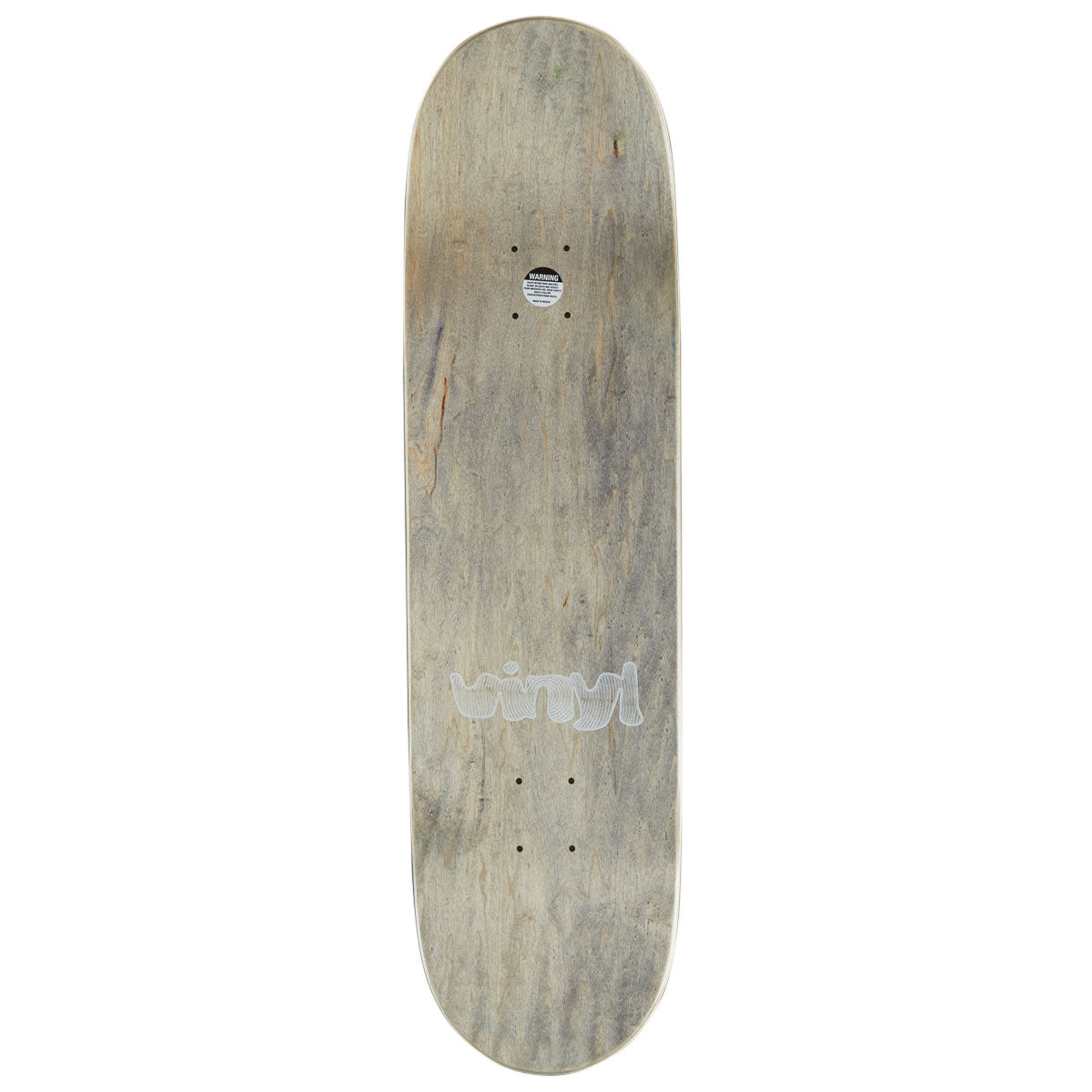 Vinyl Spiral Skateboard Complete - White Marble - 8.25