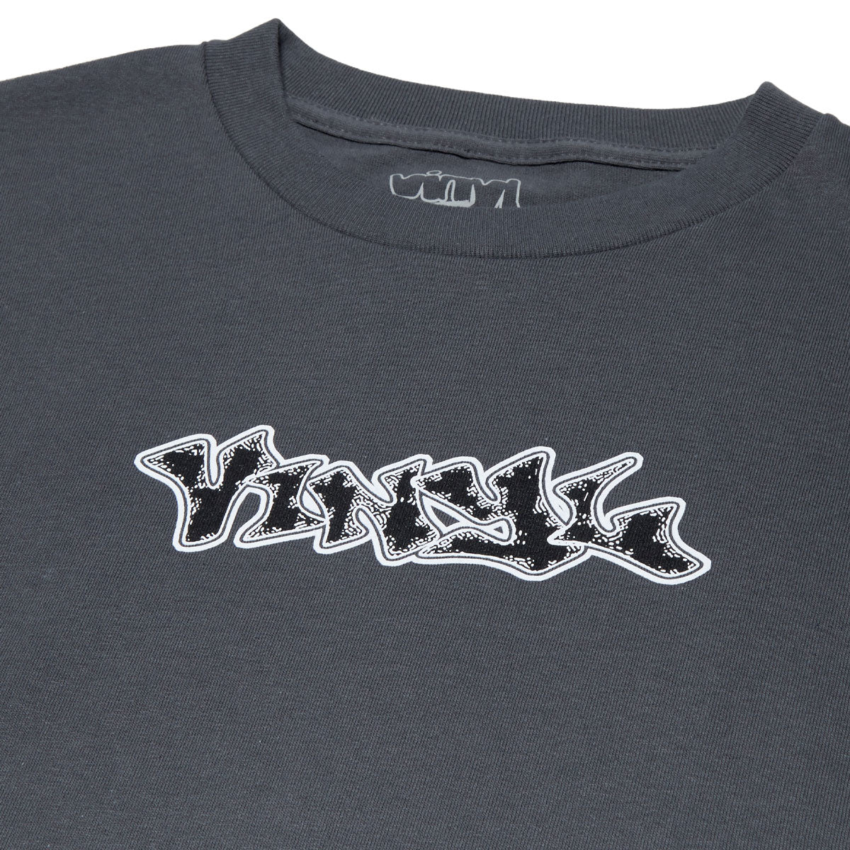 Vinyl Graffiti Logo T-Shirt - Charcoal Grey image 2
