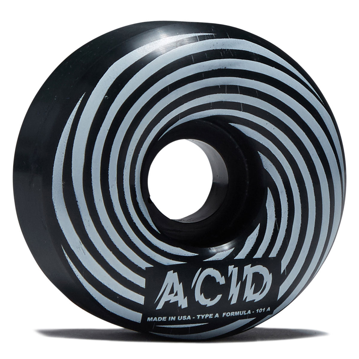 Acid Swirl Type A 101a Skateboard Wheels - Black - 54mm image 1