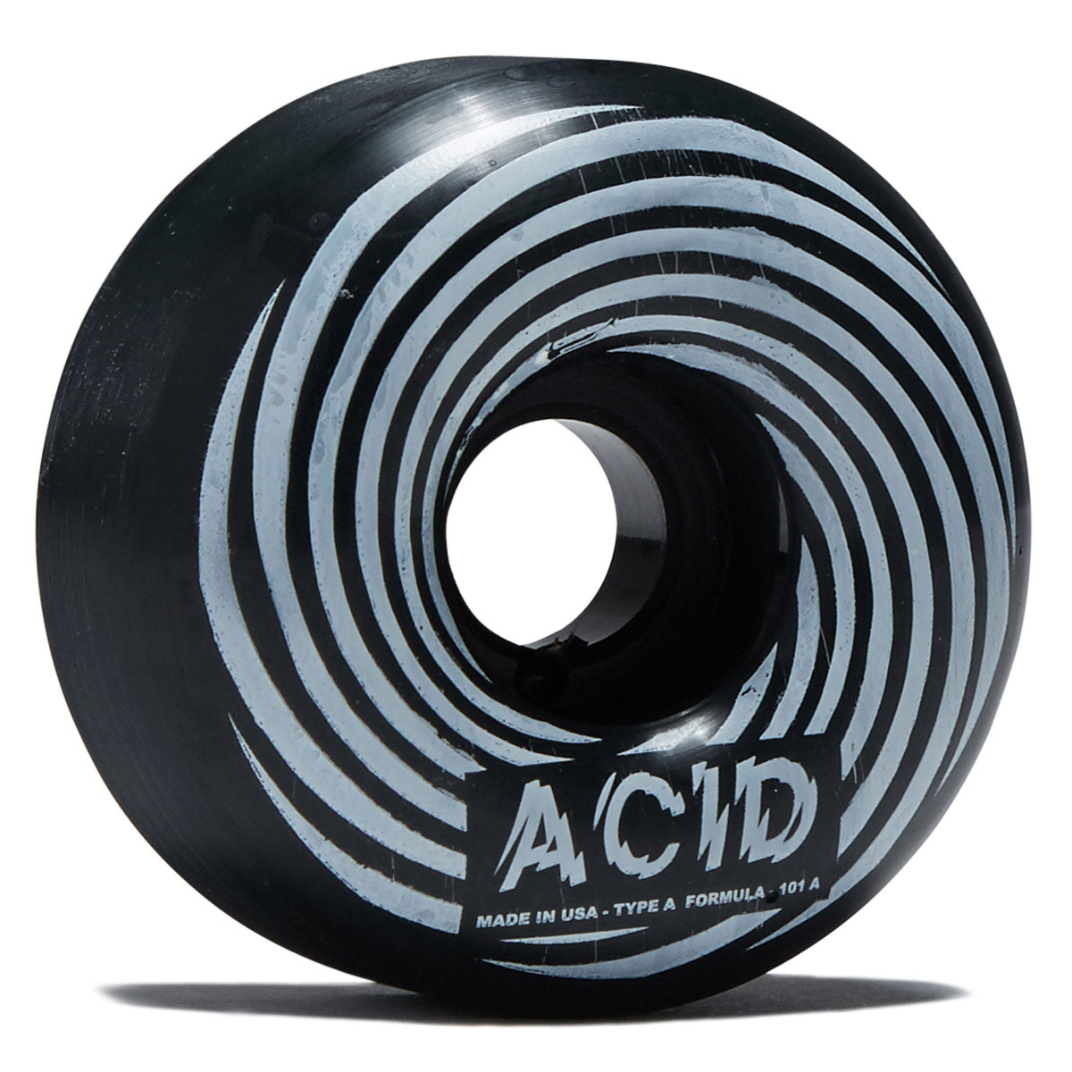 Acid Swirl Type A 101a Skateboard Wheels - Black - 57mm image 1