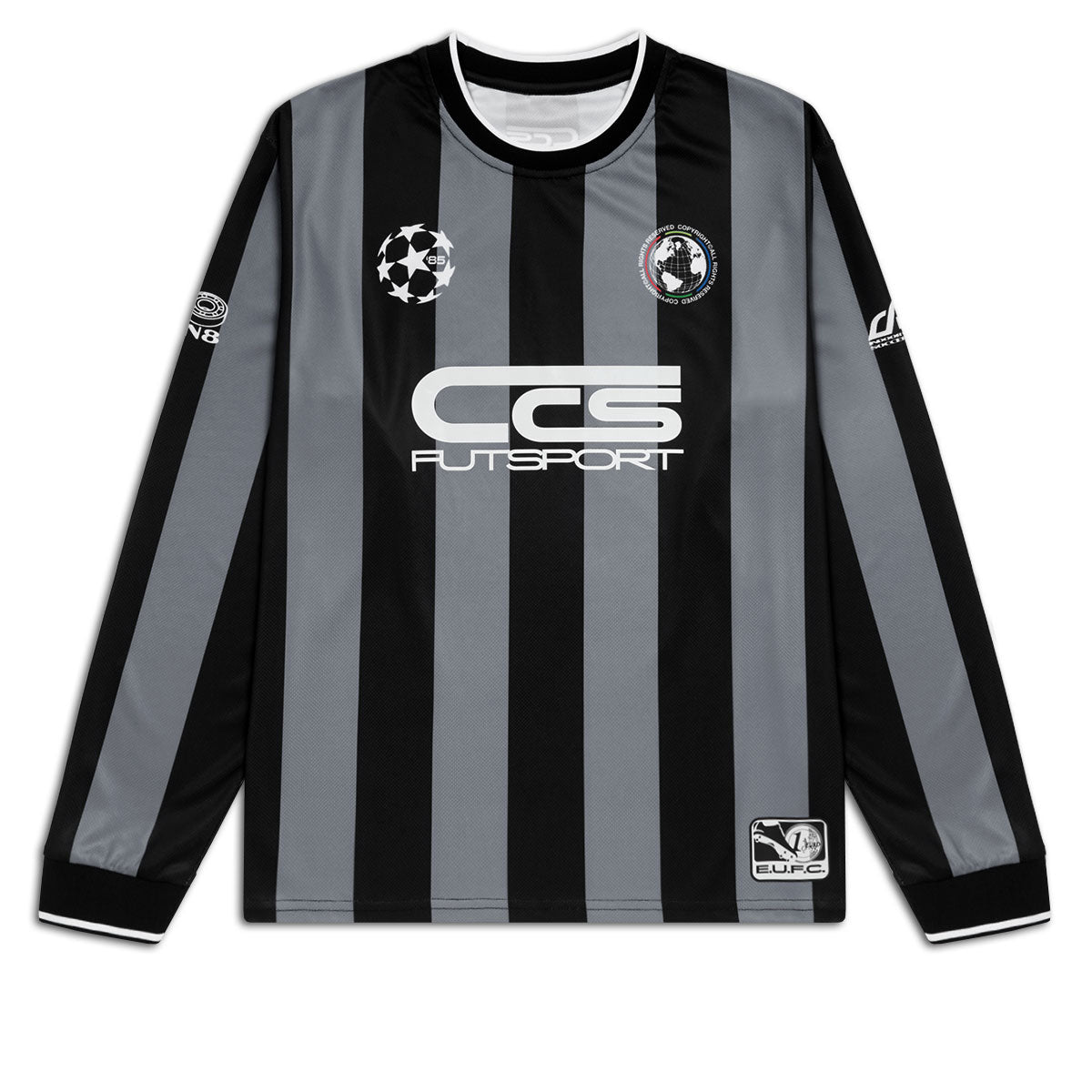 CCS Retro '85 Long Sleeve Soccer Jersey - Black Stripe image 1