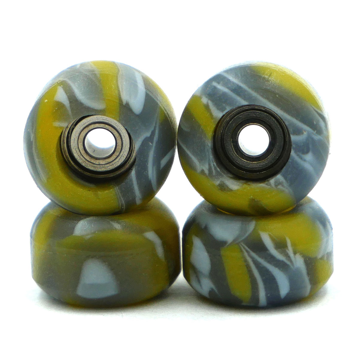 SlushCult Swirl Grom Fingerboard Wheels - Yellow image 1