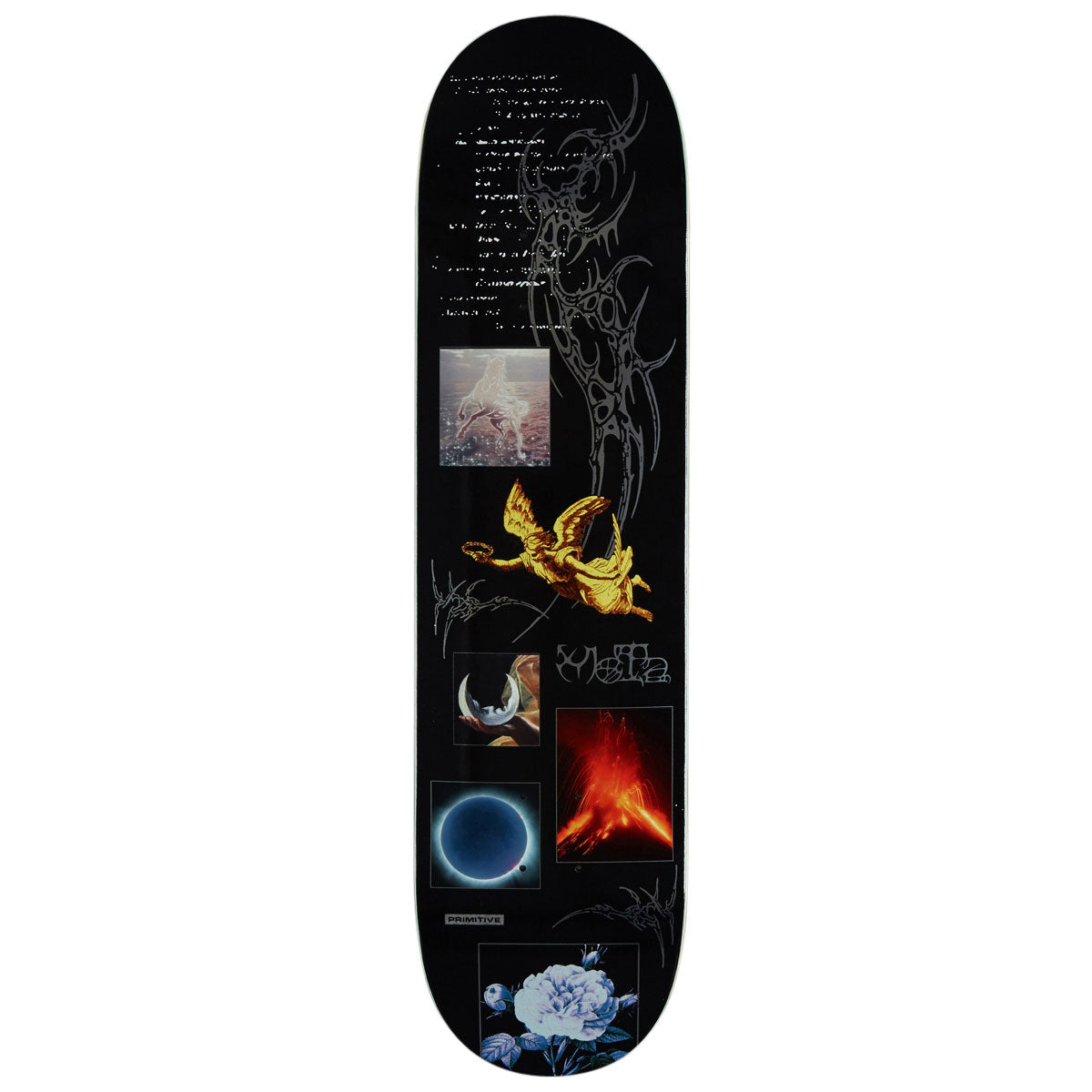 Primitive Mota Energy Skateboard Deck - Black - 8.00