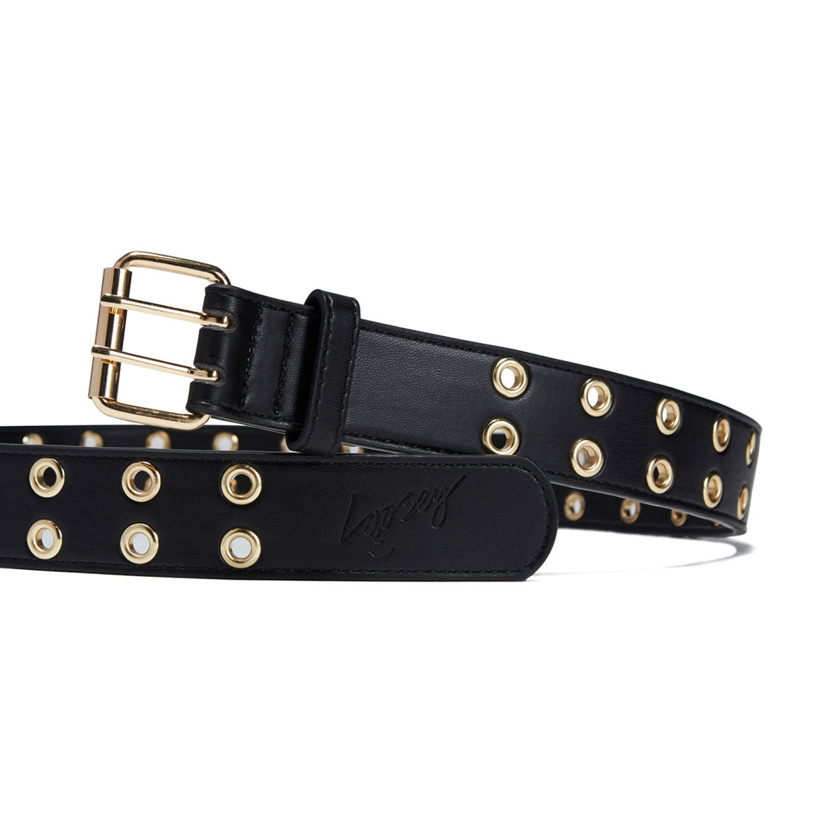 Loosey Grommet Hole Belt - Black Gold image 3