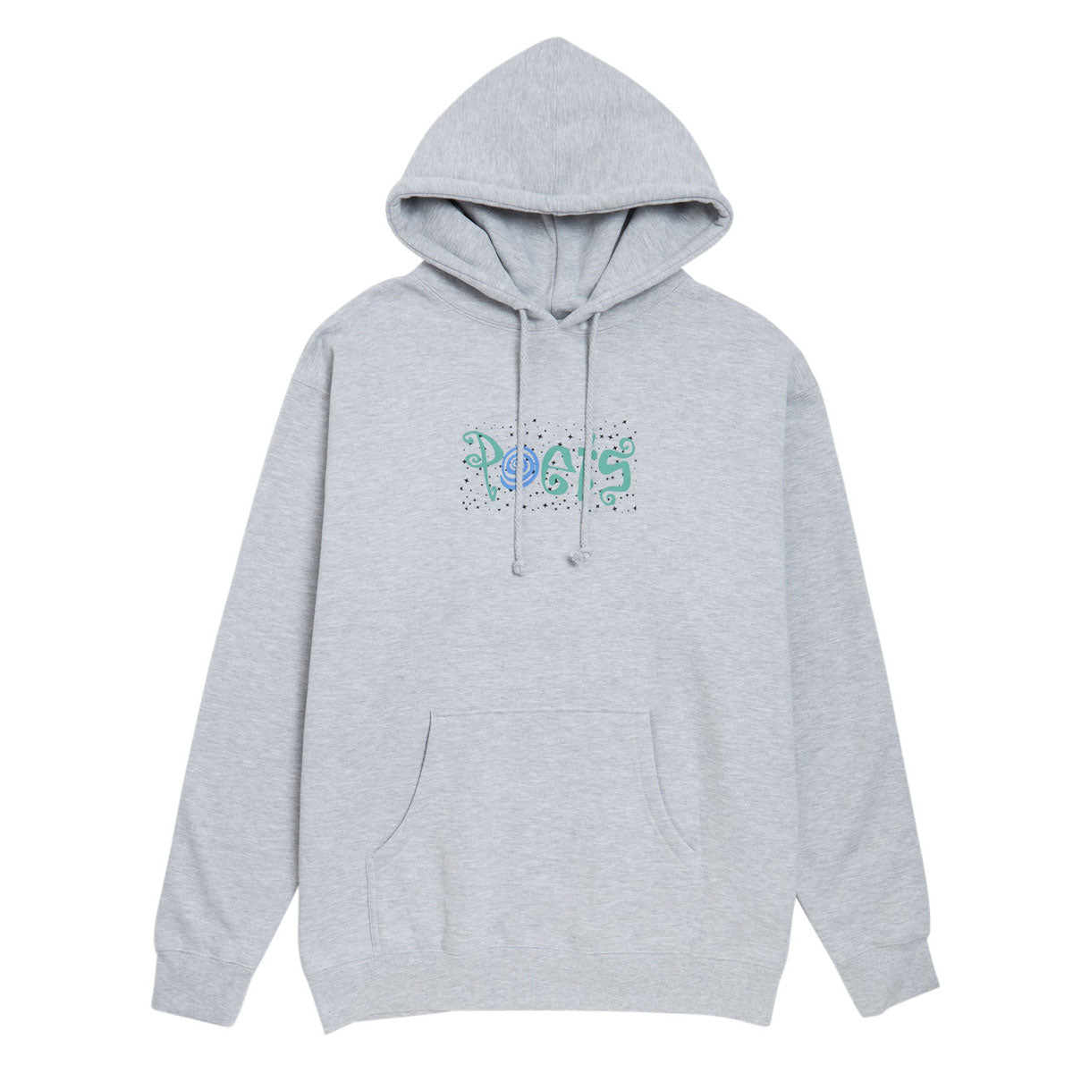 Poets Clique Screened Hoodie - Heather Grey image 1