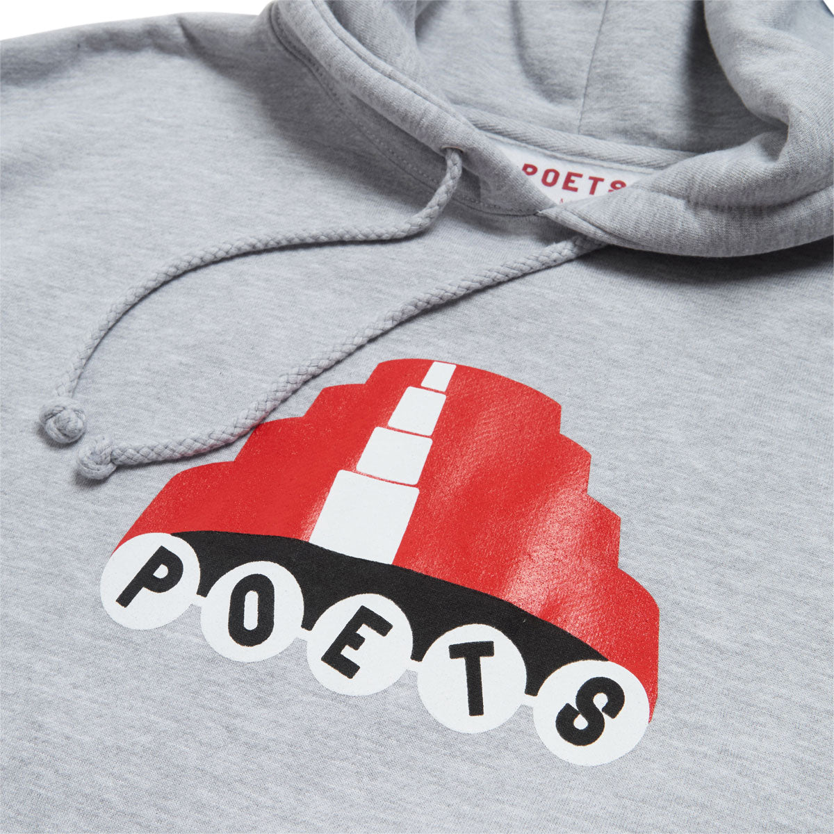 Poets Devo Screened Hoodie - Heather Grey image 2