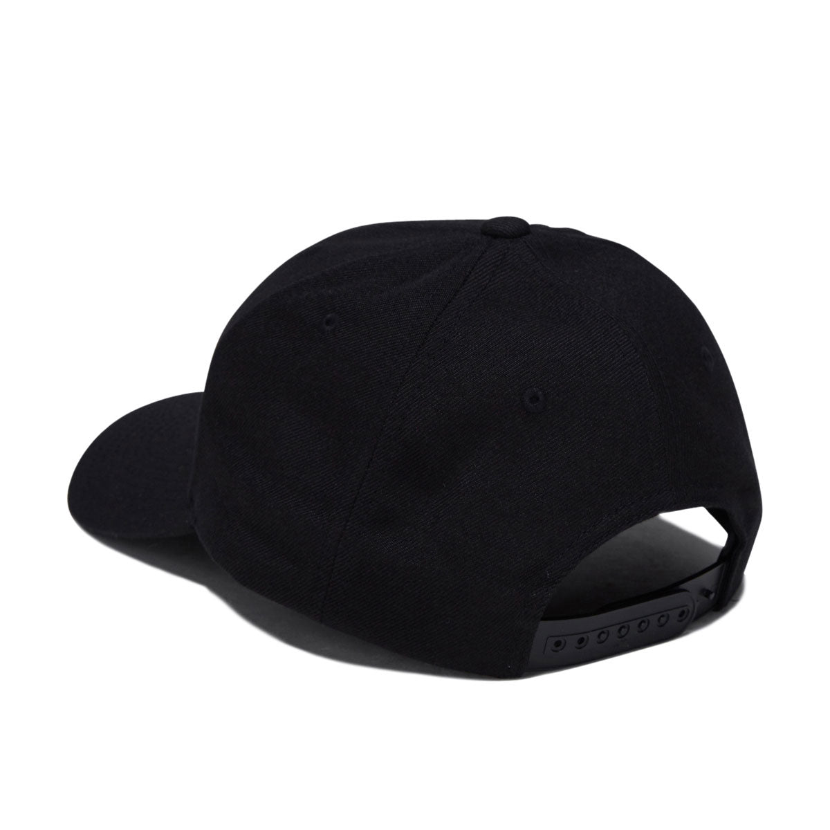 Poets Embroidered Cloth Snapback Hat - Black image 2