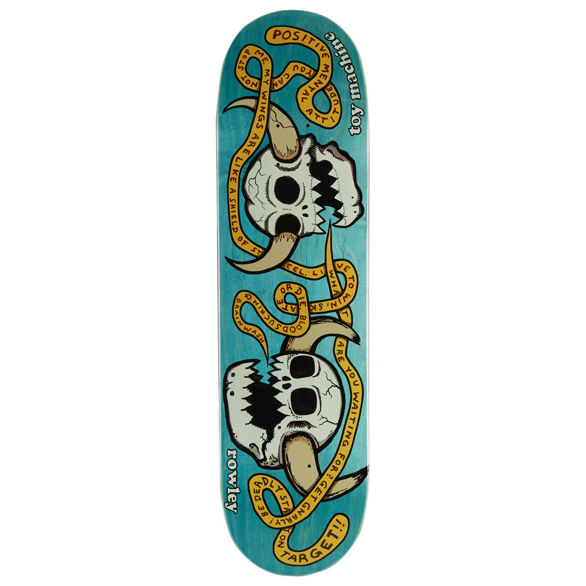 Toy Machine Rowley Skulls Skateboard Deck - 8.25