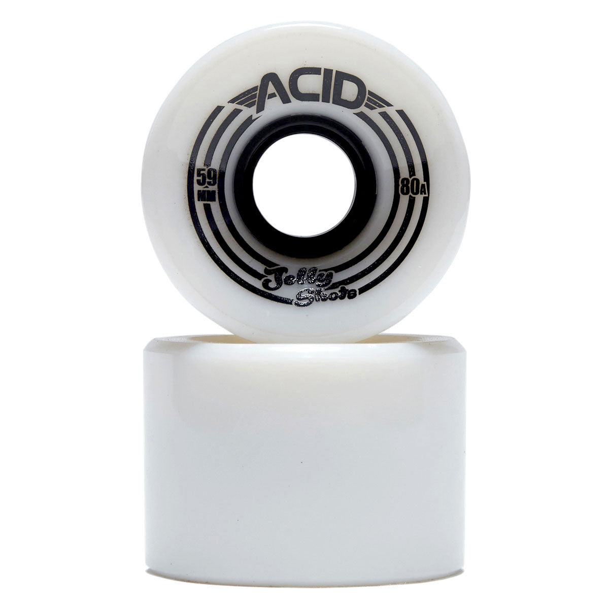 Acid Jelly Shots 80a Skateboard Wheels - White - 59mm image 2