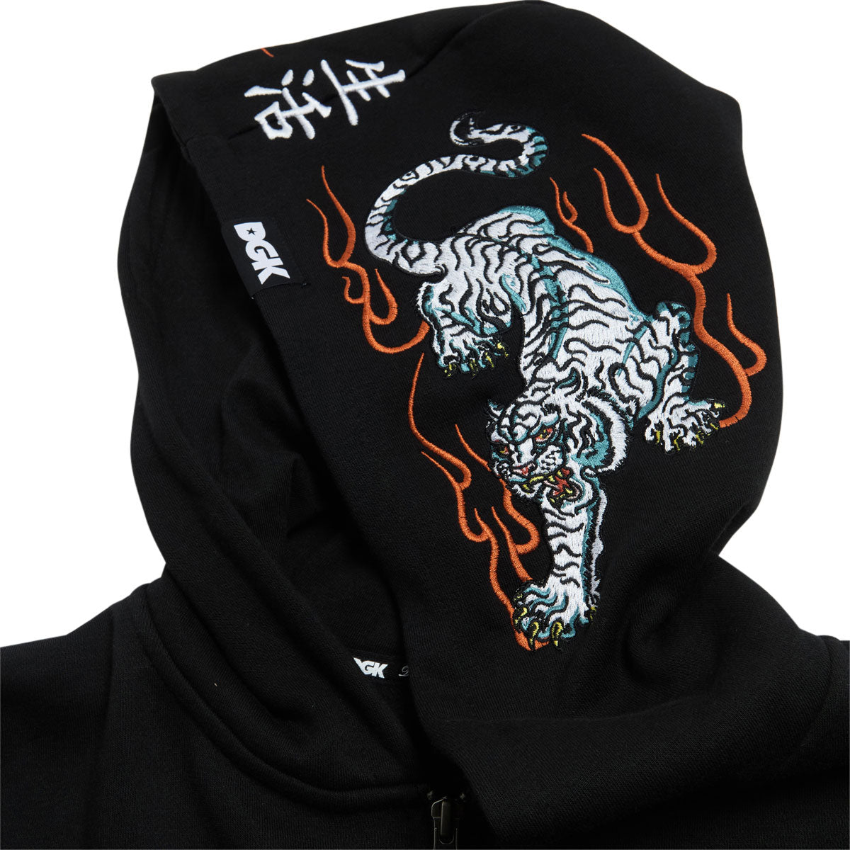 DGK Roamer Zip Up Hoodie - Black image 3