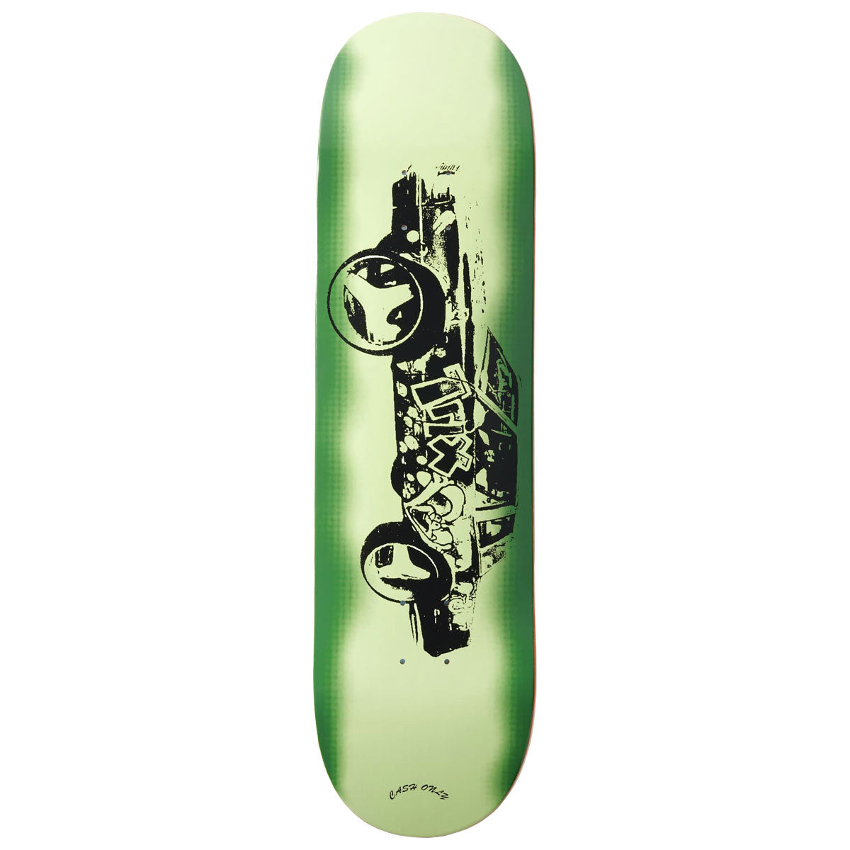 Cash Only Trix Skateboard Deck - Green - 8.50