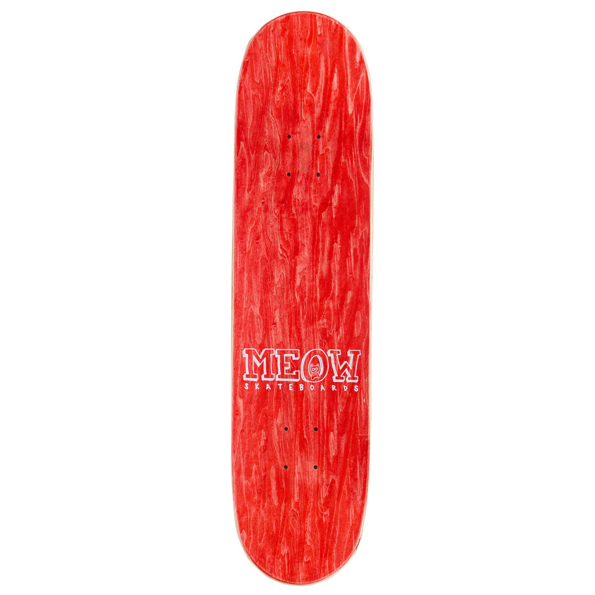 Meow Big Cat Skateboard Complete - White - 7.75