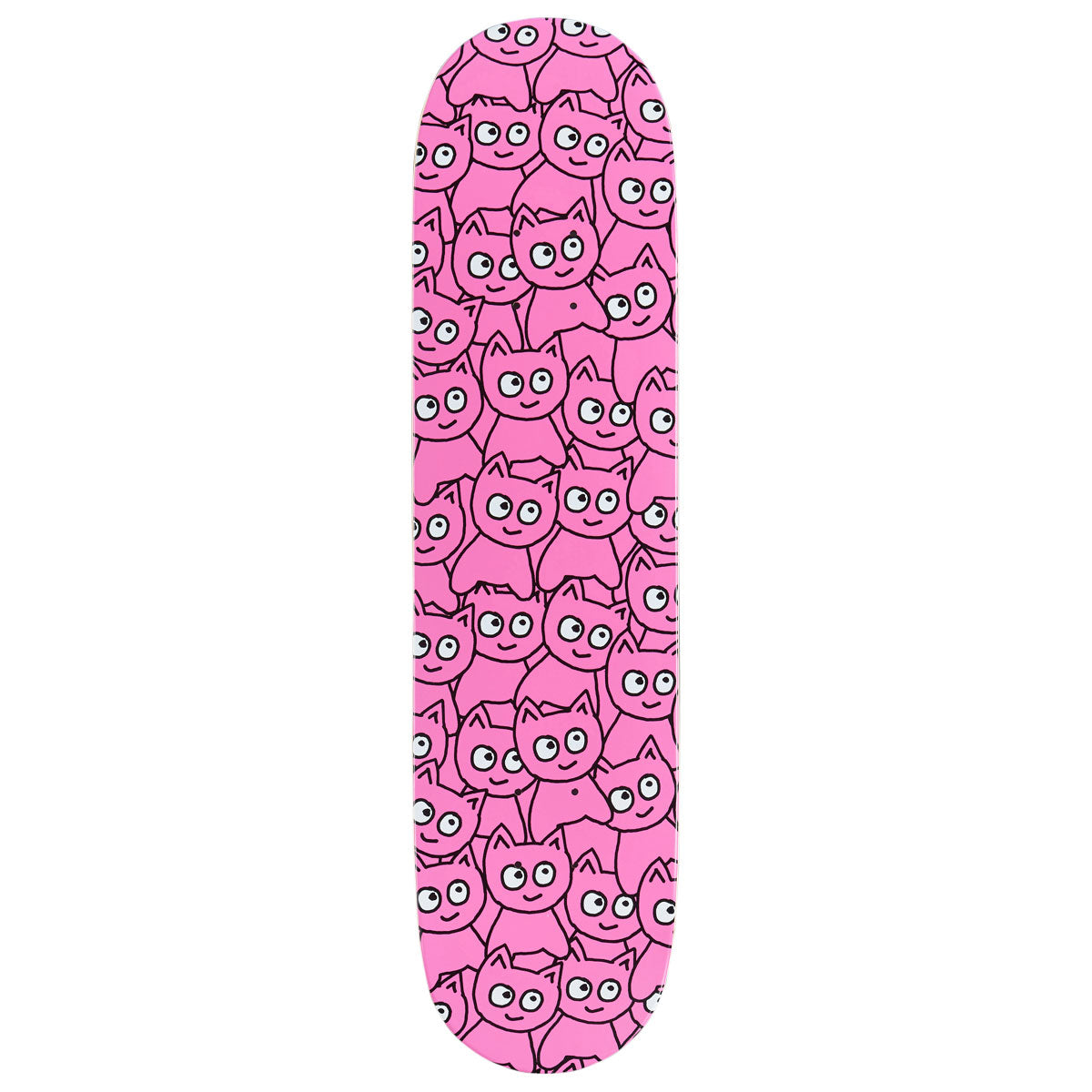 Meow Sticker Pile Skateboard Deck - Pink - 7.75