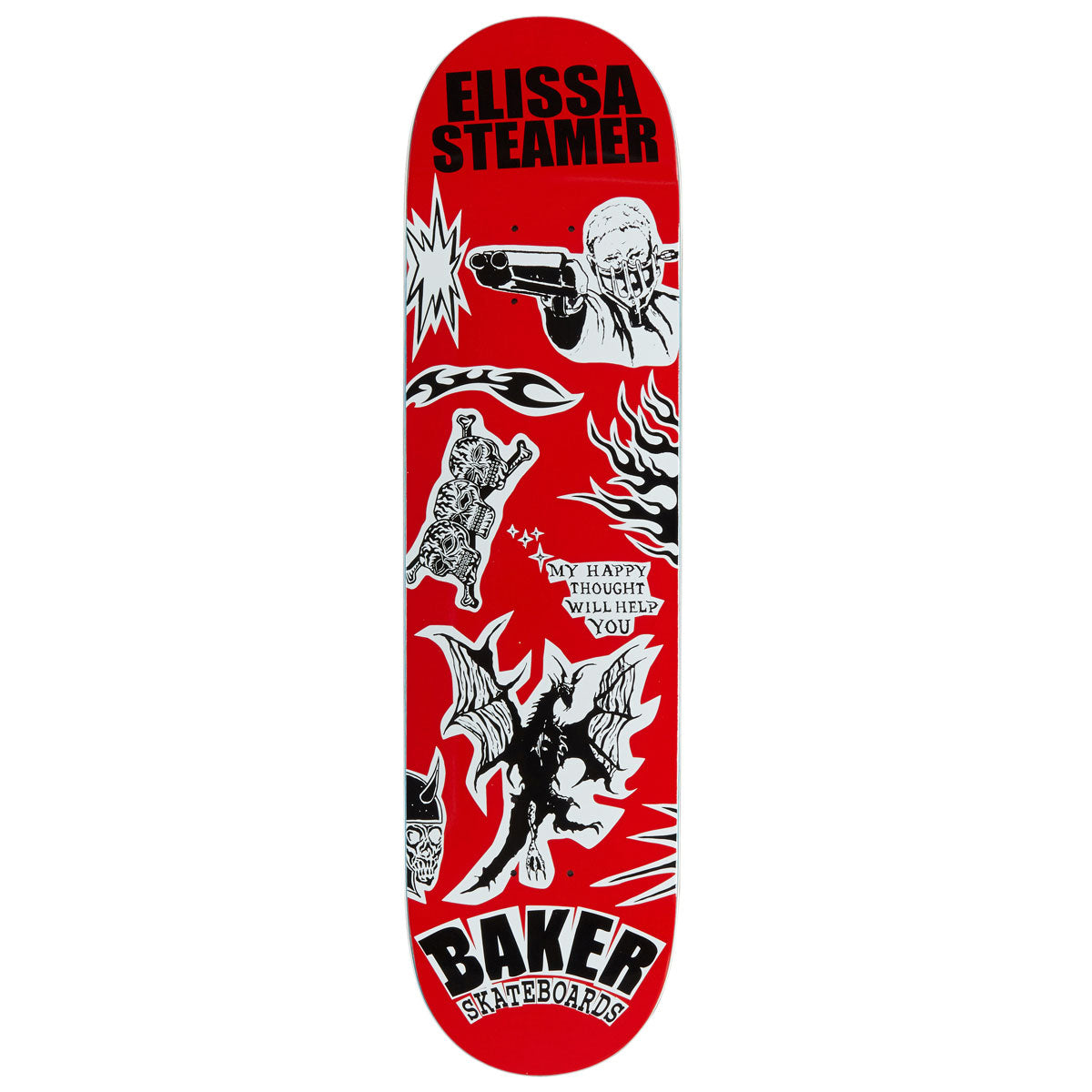 Baker Elissa Steamer Divine Evil Skateboard Deck - 8.00