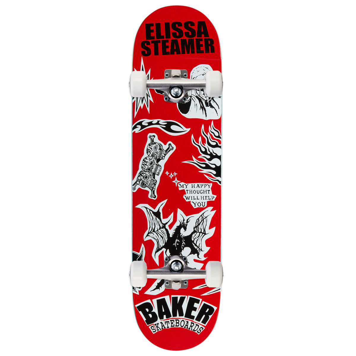 Baker Elissa Steamer Divine Evil Skateboard Complete - 8.00