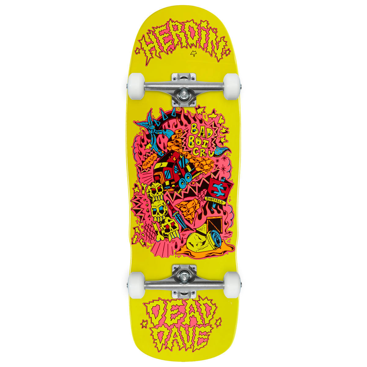 Heroin Dead Dave Trainlines Skateboard Complete - 10.125