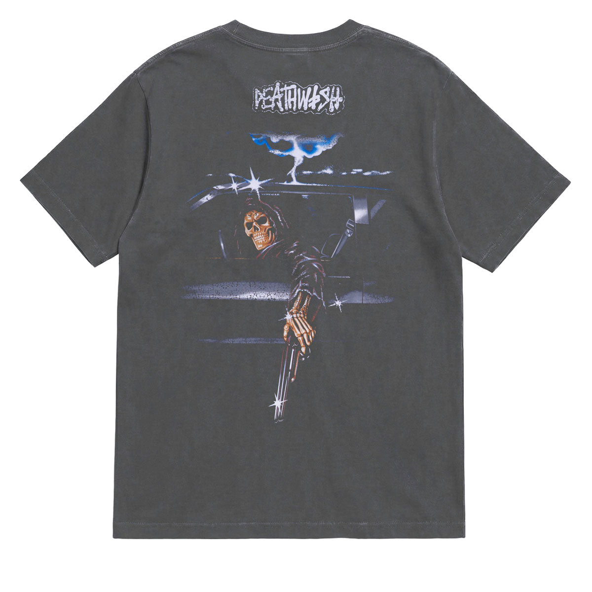 Deathwish Samborgini Reaper Garment Dyed T-Shirt - Black image 1