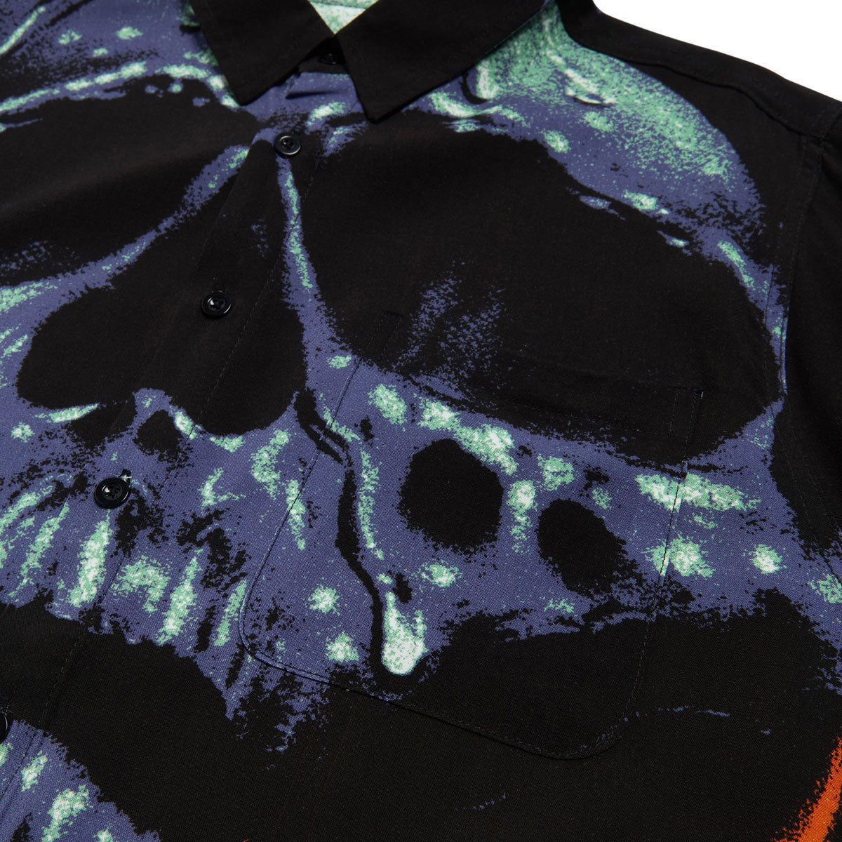 Deathwish Boiling Point Rayon Button Up Shirt - Black image 3