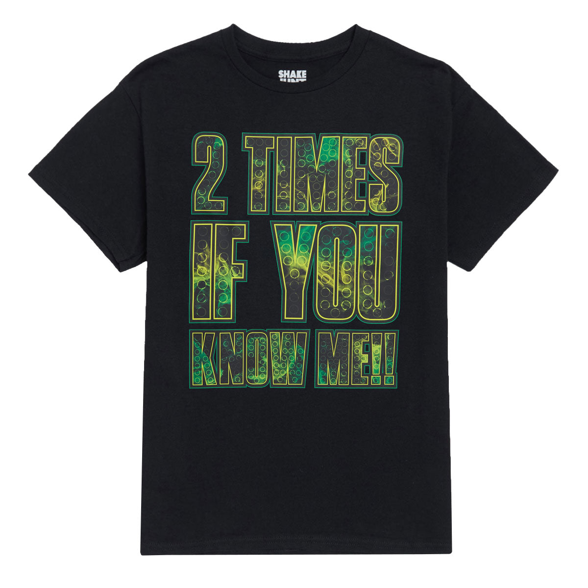 Shake Junt 2 Times T-Shirt - Black image 1