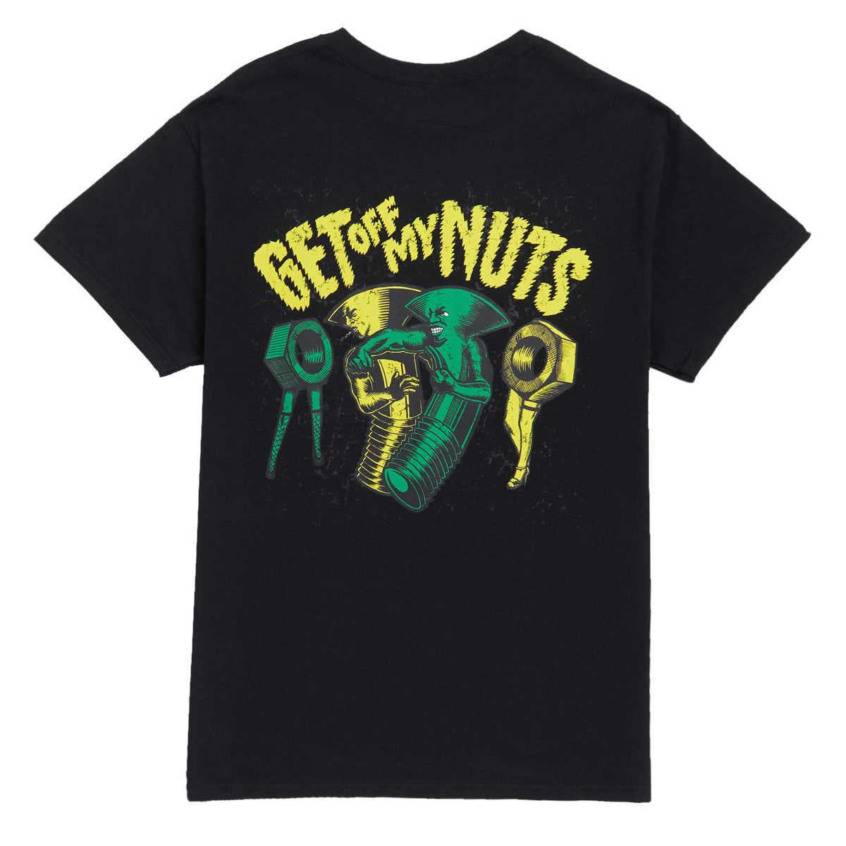 Shake Junt Get Off My Nuts T-Shirt - Black image 1