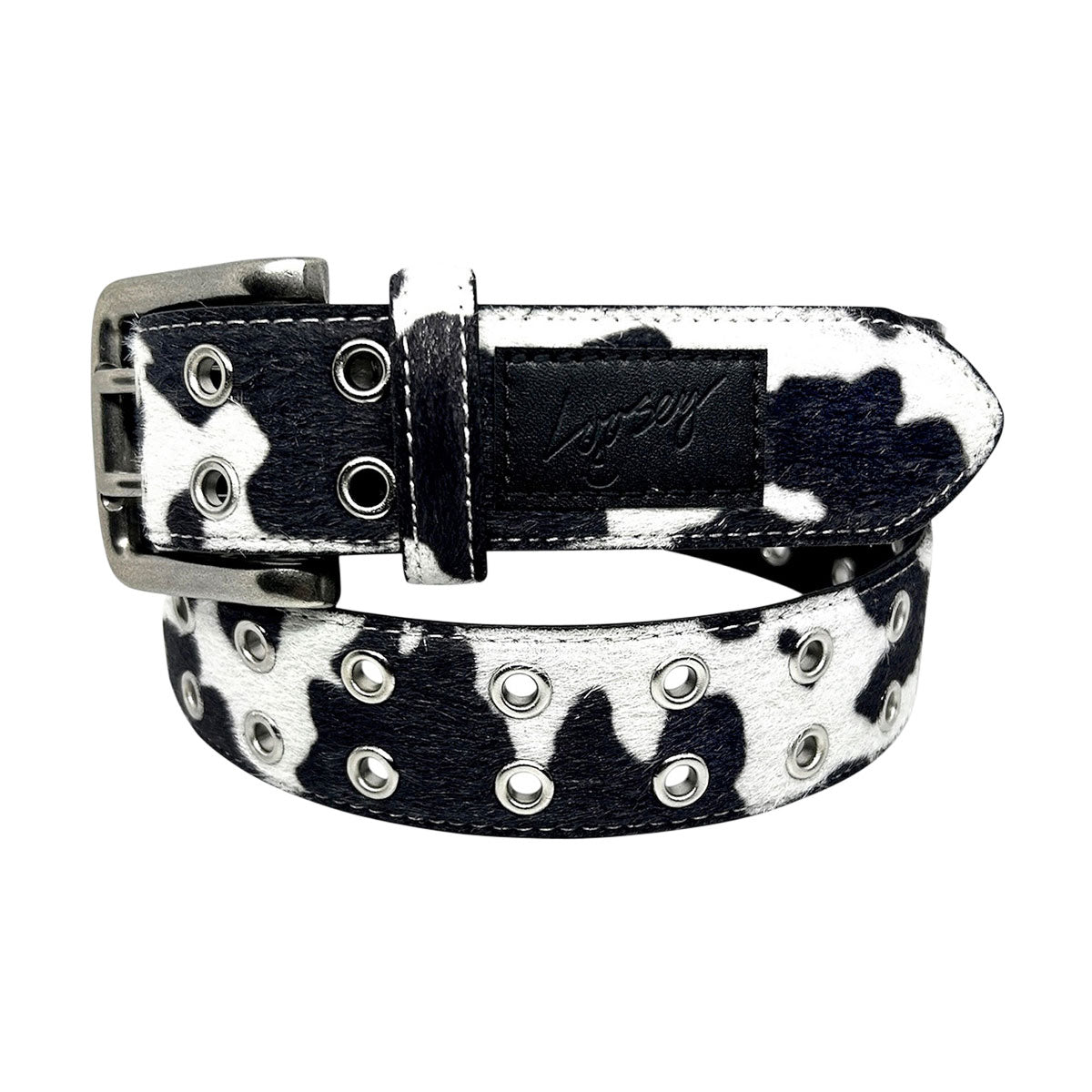 Loosey Moosey Grommet Hole Belt - Cow image 1