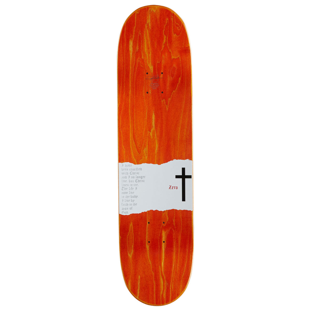 Zero Sheckler Cross Skateboard Deck - 8.25