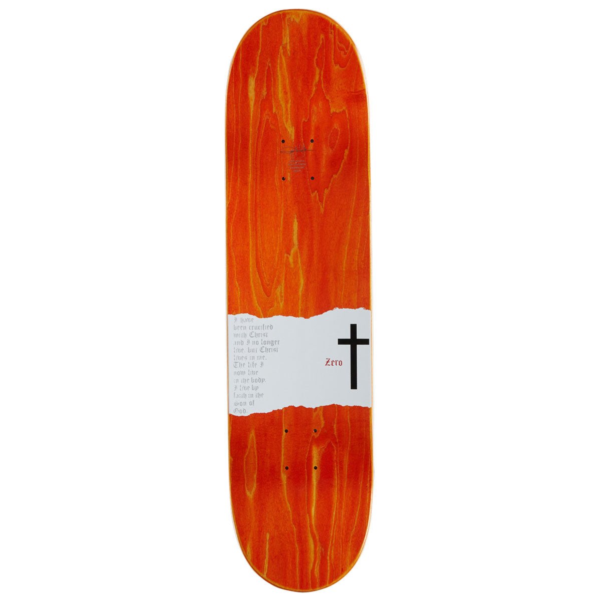 Zero Sheckler Cross Skateboard Deck - 8.50