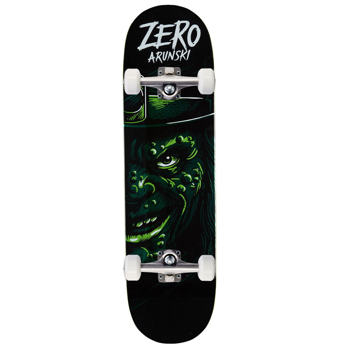 Zero St Paddy's Leprechaun Arunski Skateboard Complete - Green Foil - 8.50