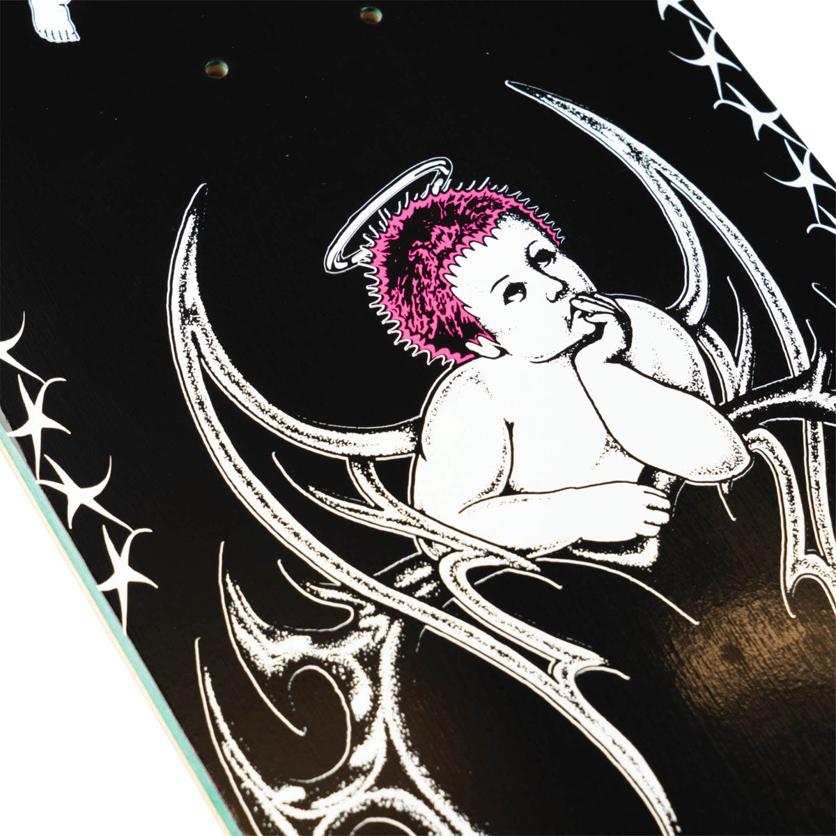 Welcome Cherubs Evan Mock On Island Skateboard Complete - Black/White - 8.38