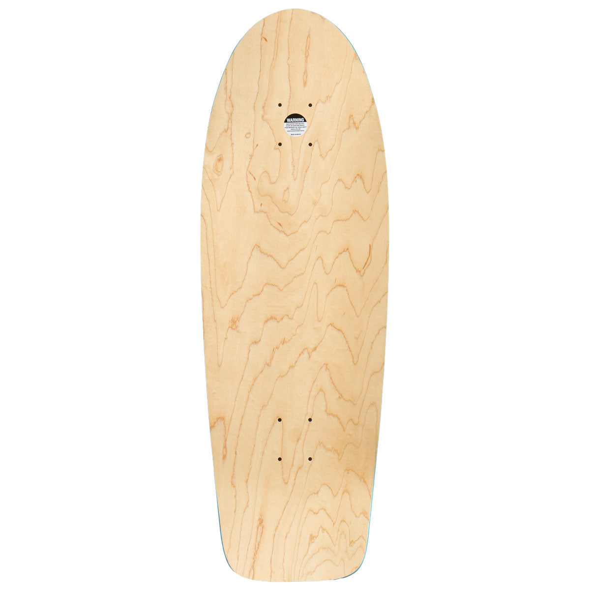 Dogtown Bull Dog OG 70s Rider Skateboard Deck - Natural/Transparent Fluorescent Blue Fade - 10.077