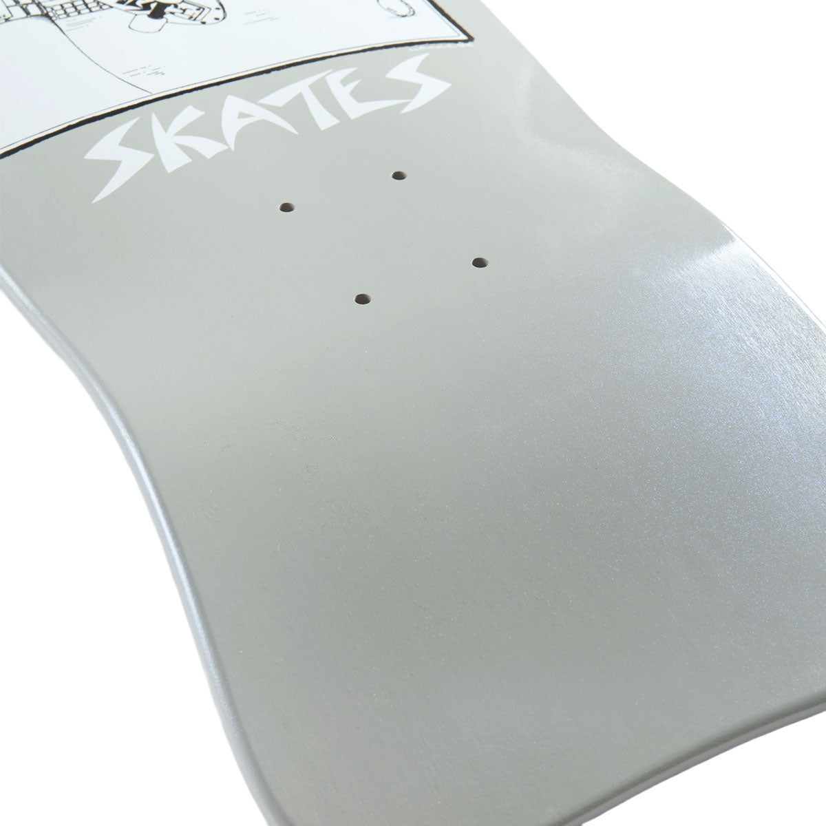 Dogtown x Suicidal Skates Pool Skater 80s Reissue Skateboard Deck - Grey Full Dip/Blue Pearl - 10.125