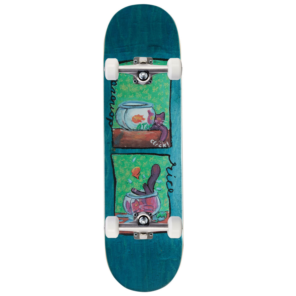 ATM Donovan Rice Fish Bowl Skateboard Complete - 8.50