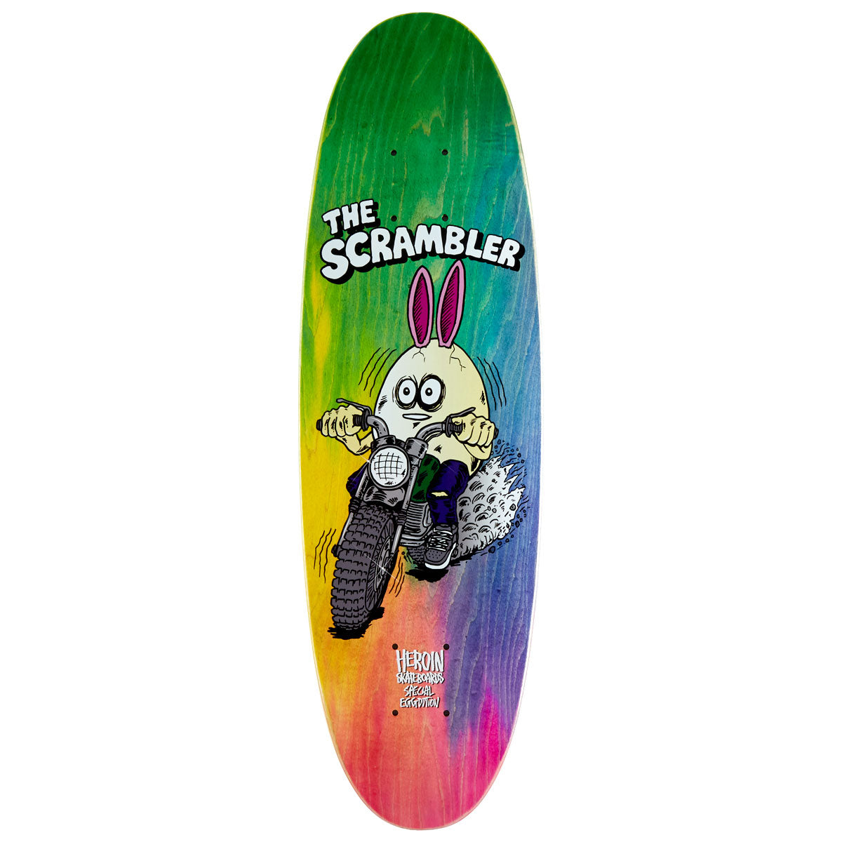 Heroin Scrambler Egg Skateboard Deck - 7.88