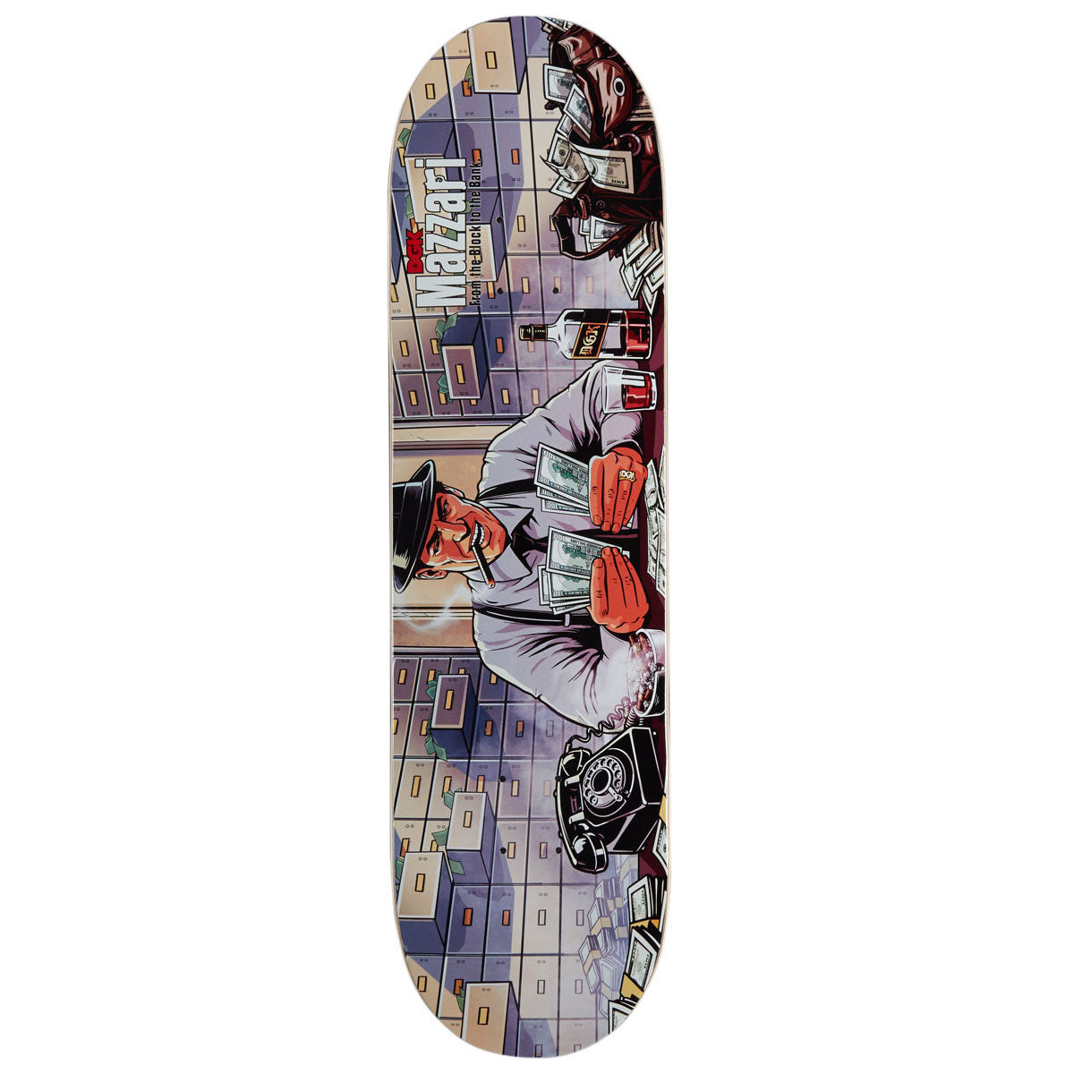 DGK Block To The Bank Mazzari Twin Tail Skateboard Deck - 8.25