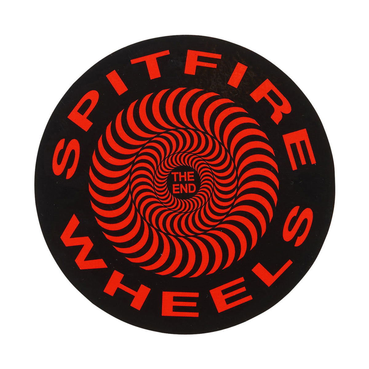 Spitfire Classic Swirl Sticker - Black/Red - MD image 1