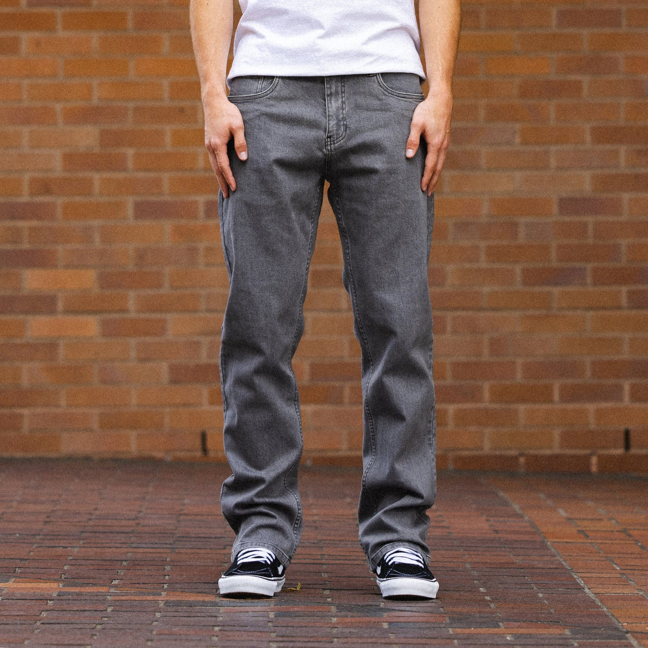 CCS Straight Stretch Denim Jeans - 12oz Grey image 2