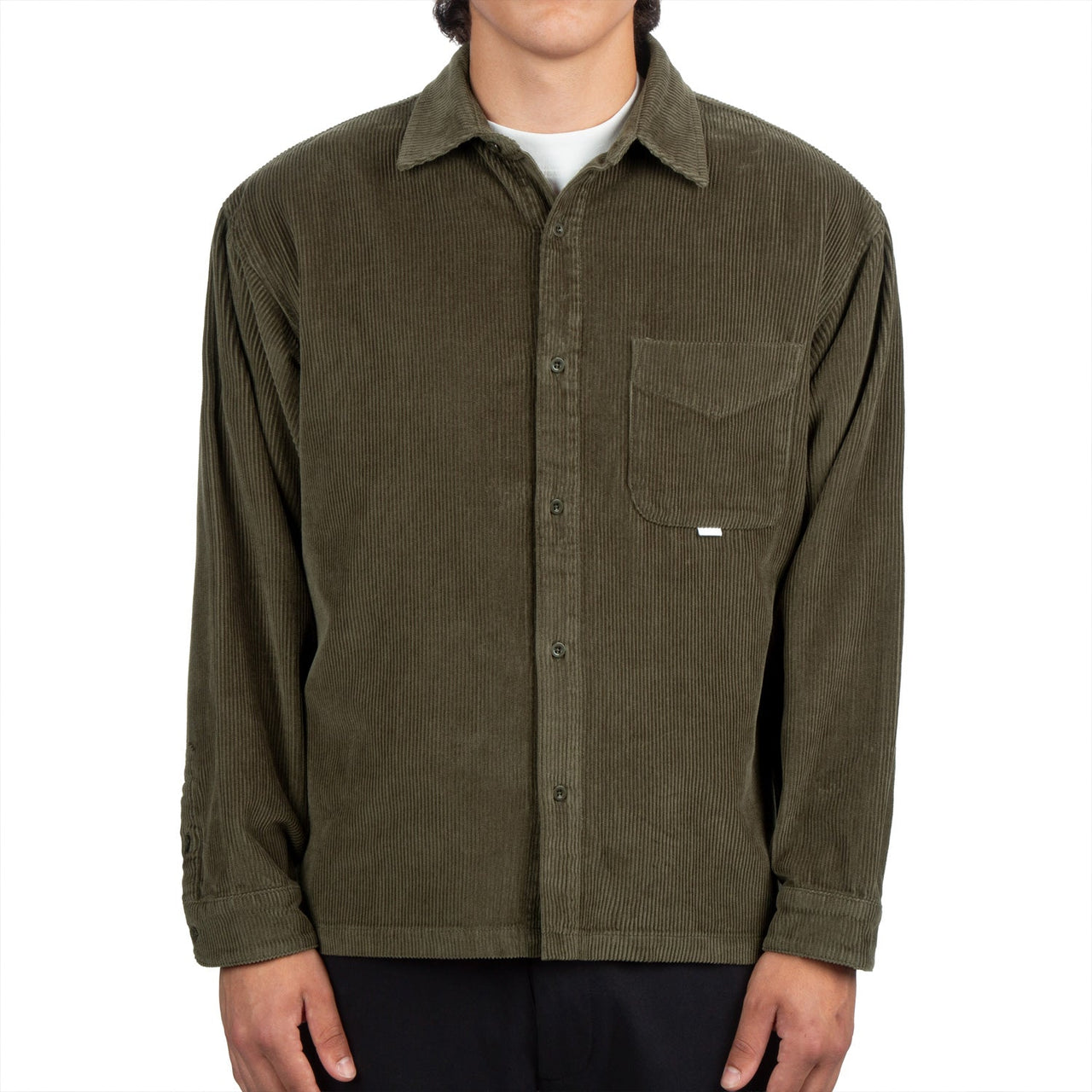 CCS Box Corduroy Shirt - Olive image 2