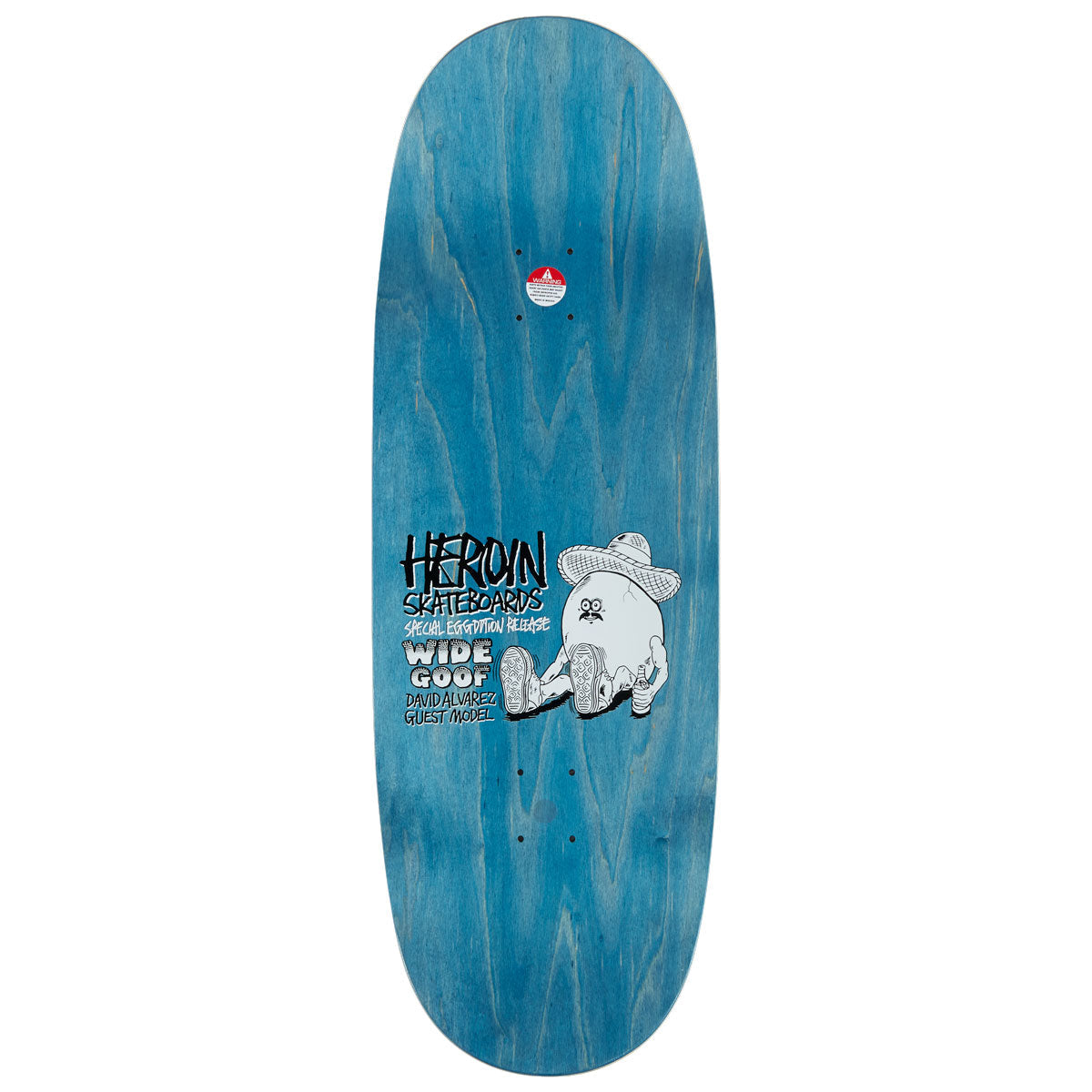 Heroin Goofy's Grande Egg Skateboard Deck - 10.75 image 2