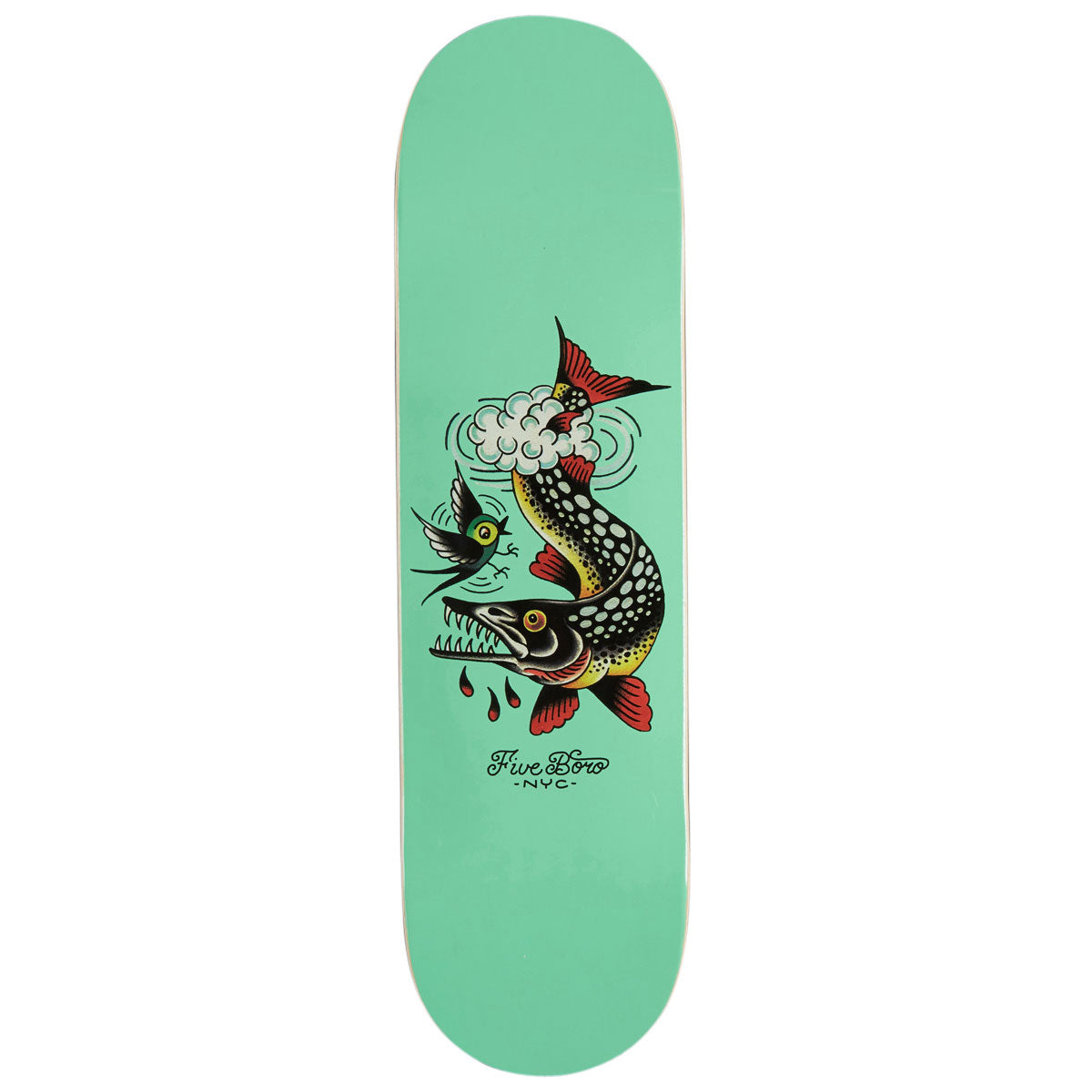 5Boro Fish Series Pike Skateboard Deck - 8.375