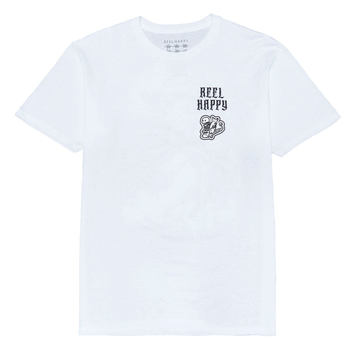 Reel Happy Fish & Bones T-Shirt - White image 2