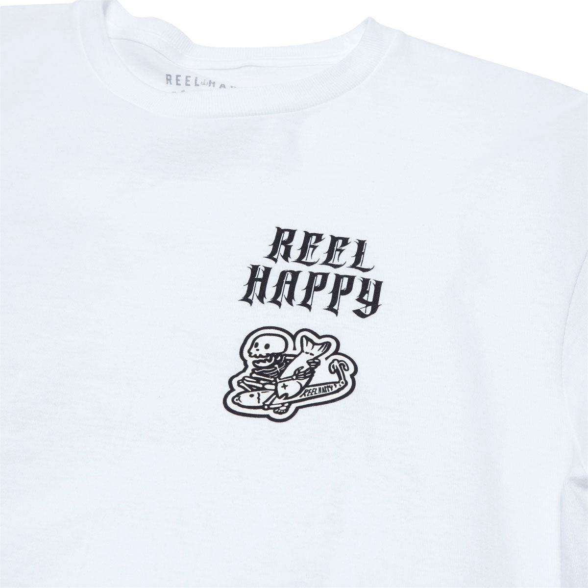 Reel Happy Fish & Bones T-Shirt - White image 3