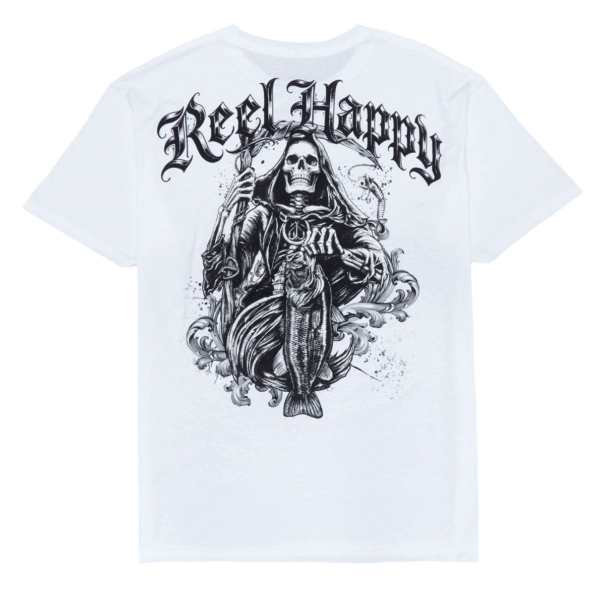 Reel Happy Big Reaper T-Shirt - White image 1