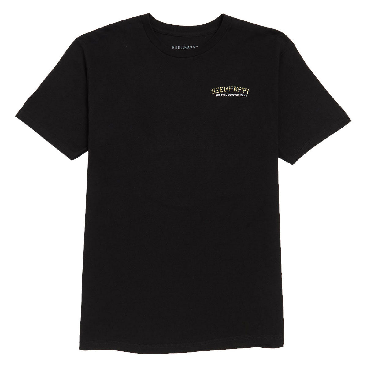 Reel Happy Easy Life T-Shirt - Black image 2