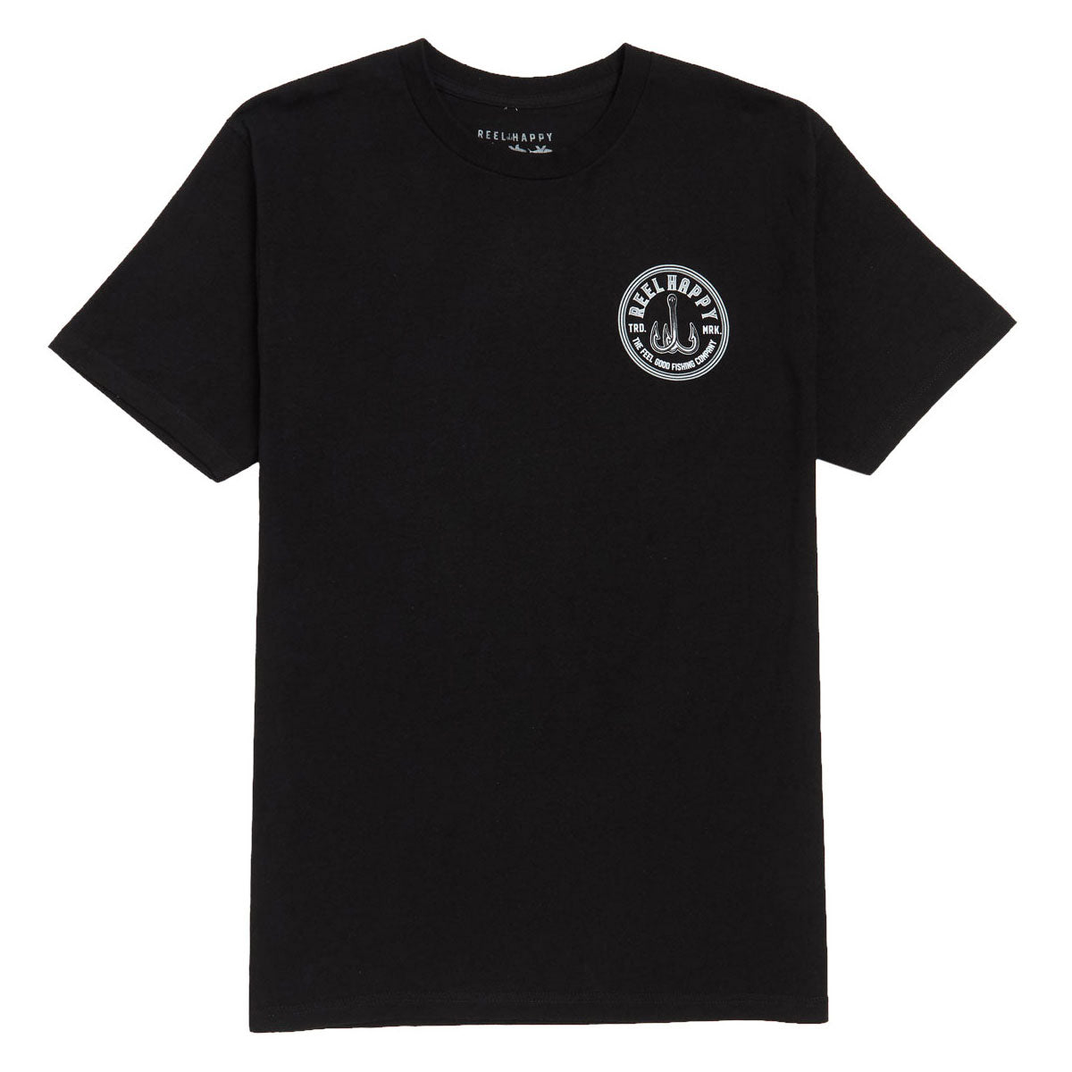 Reel Happy Treble Hook T-Shirt - Black image 2