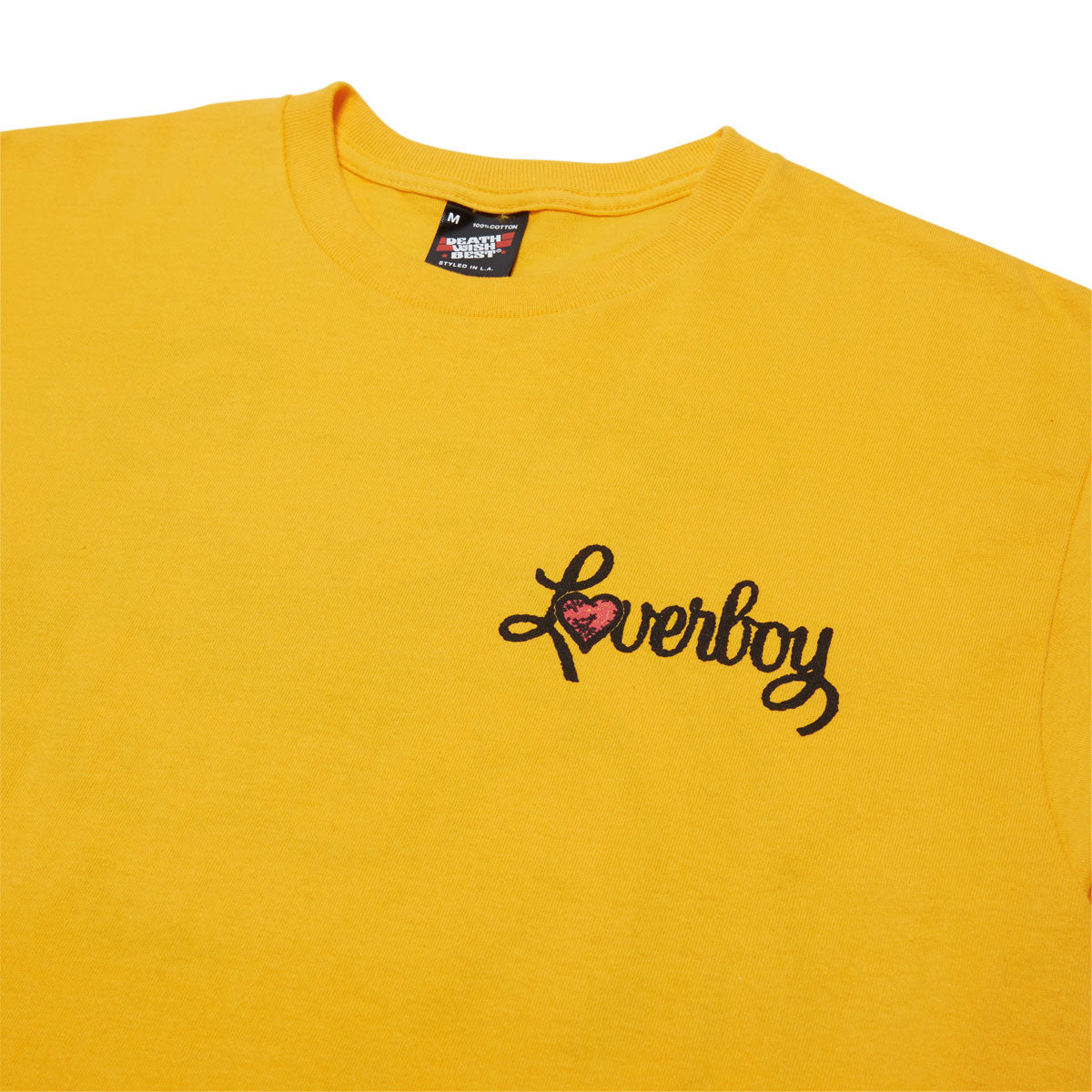 Deathwish Loverboy T-Shirt - Gold image 3