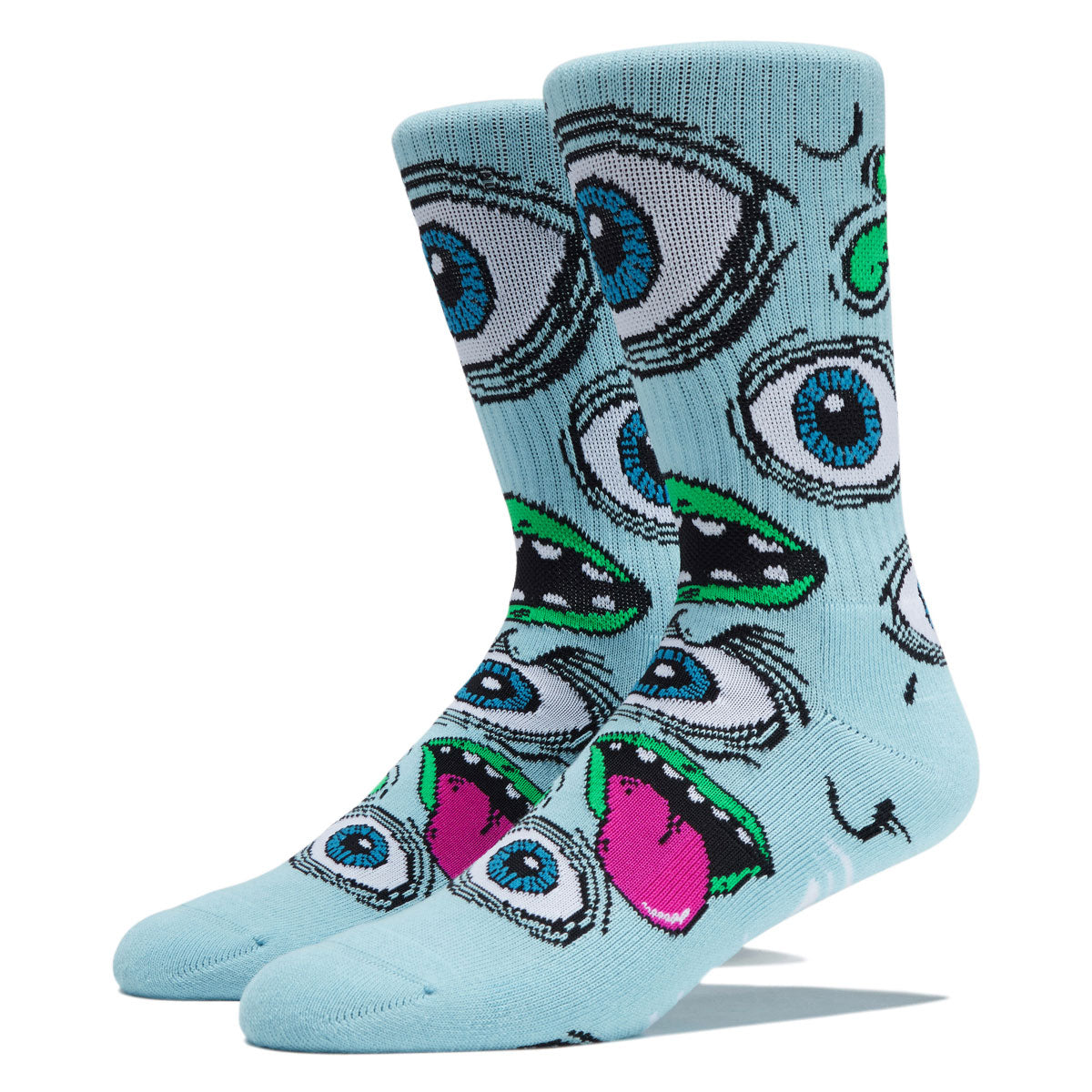 Heroin Mutant Socks - Ice Blue image 1